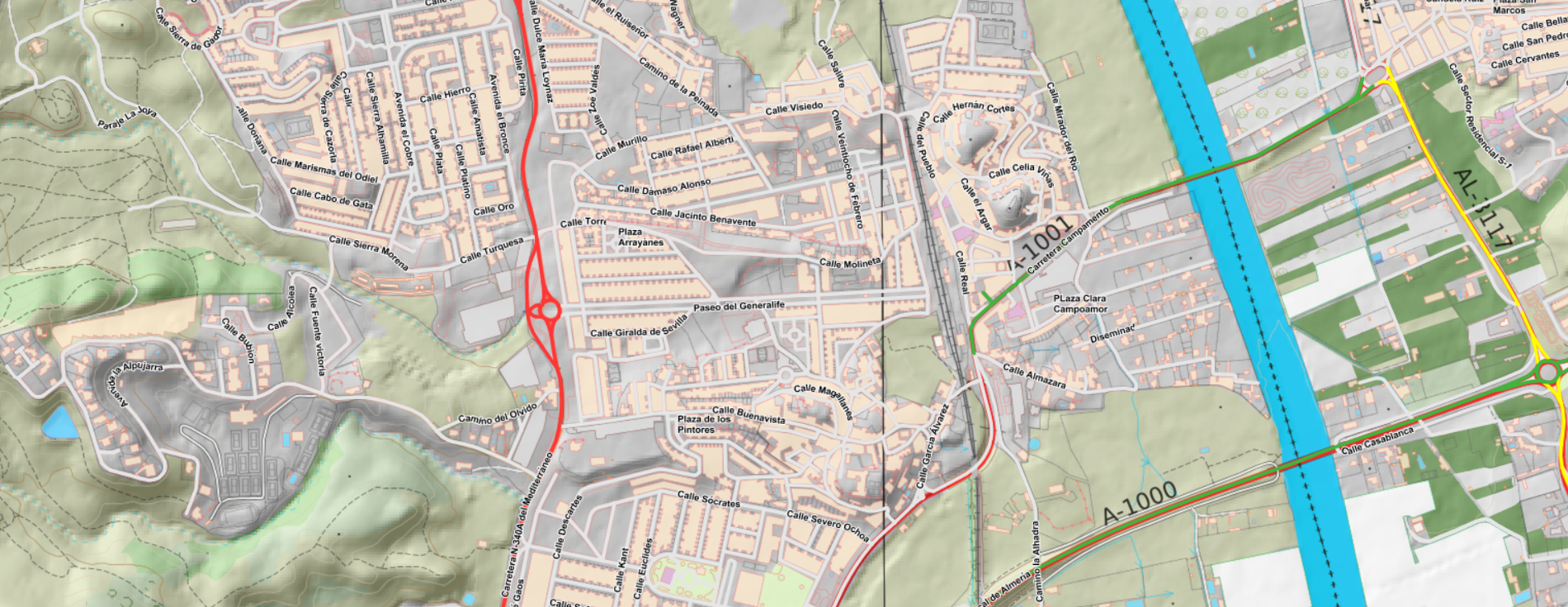 Mapa o vista aérea del municipio
